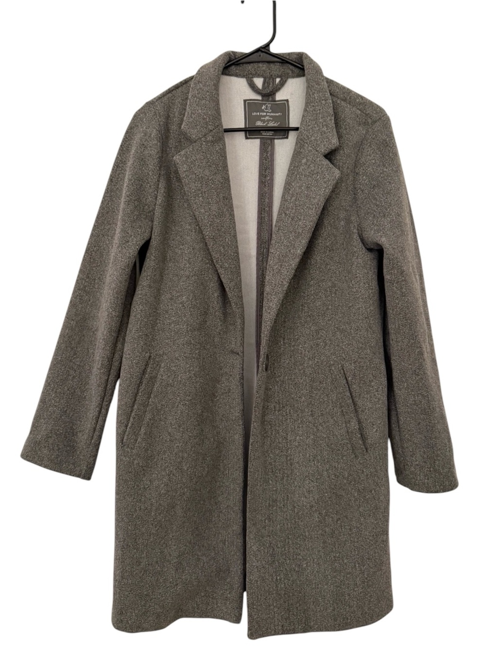 Love for Humanity Couture Black Label Faux Wool Coat